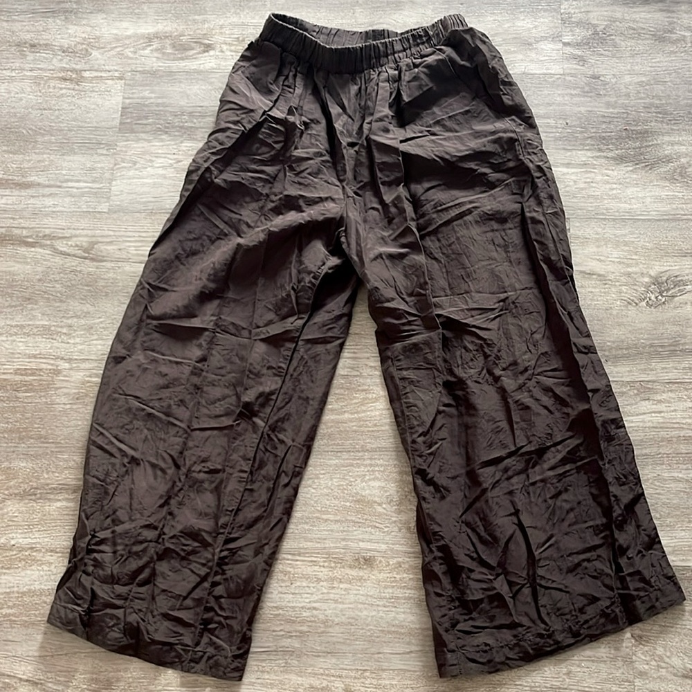 Ozma Cotton Silk Wide Leg Crop